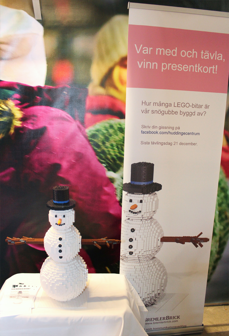 Julevent och workshop - Snögubbe tävlingen där man ska gissa antalet legobitar Julevent och workshop - Snögubbe tävlingen där man ska gissa antalet legobitar