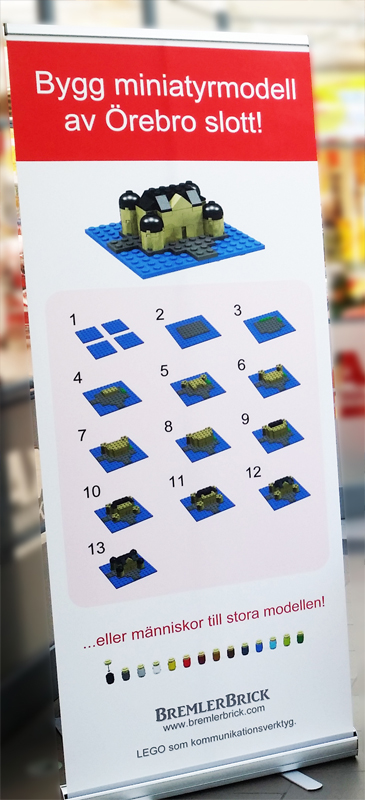 Give away event legomodell av legoslott Give away event legomodell av legoslott