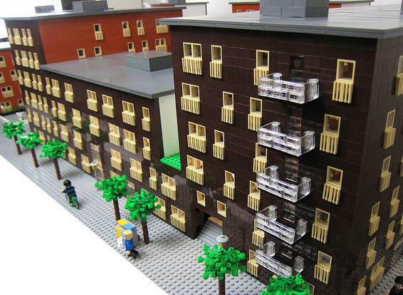 Exteriörmodell - arkitekturmodeller av LEGO